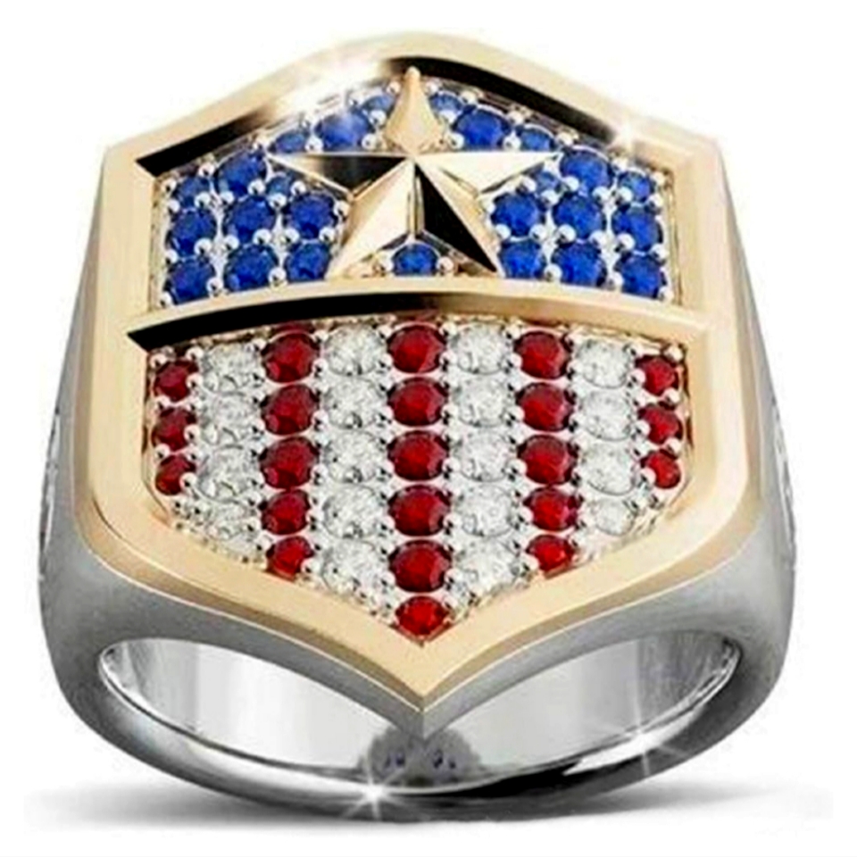 #29a The Perfect Ring For Him Or Her Patriotic Flag